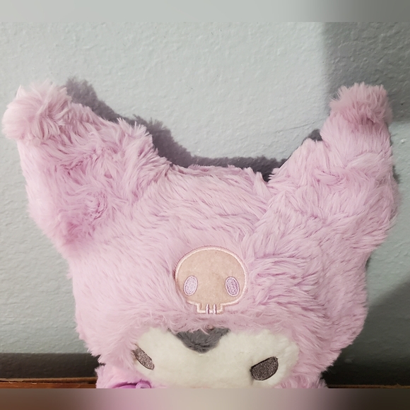 Sanrio Kuromi Faux Fur Plushie with Baku. Rare from Japan In very good condition - Picture 9 of 16